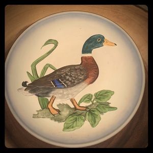 Wildlife rare hand painted plate